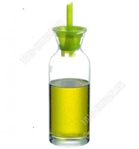 Бутылка д/масла 360мл с зел.крышкой, дозатором 