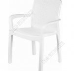 .РОТАНГ белый Кресло белый (50,5х58 h83,5см) (1)