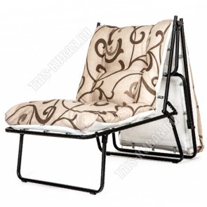 Кровать-кресло мягкое основа ложе ТЕНТ(полипропилен) (1820х520мм) труба d19мм,матрац из поролона h60мм,нагрузка до 120кг 