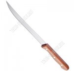 DYNAMIC Нож 20см д/мяса крупн.зубч,руч.светл.дерево (12)