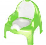 Горшок-кресло, с крышк, салат/крем (31,5х29,5 h34,5см) (10) 