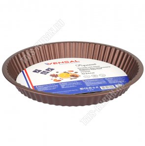 Piquant шоколад Форма д/пирога,круглая (d24 h3см) толщина стенок/дна 0,4мм, углеродистая сталь (12) 