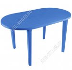 Синий Стол овальный (140х80 h71см) (20)