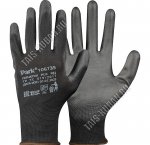 Перчатки для садовых работ 9 разм (L) полиуретан, нейлон, цвет черный (12)
