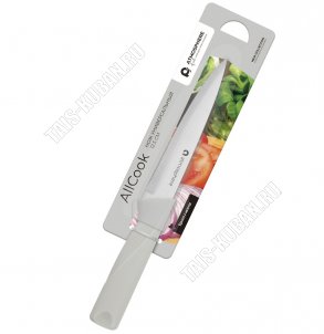Нож универсальный L11,5см,нержавеющее лезвие, пластиковая ручка, пудрово-серая(10) 