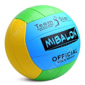 Мяч волейбольный d22см полиуретан 