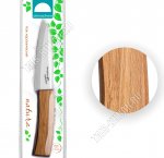 Natura бел/бамбук Нож L13см поварской,керамика+дерево (12) 