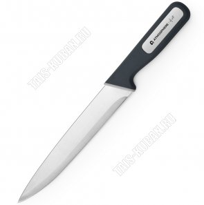 Нож разделочный L20,5см,нержавеющее лезвие пластиковая ручка морская волна,блистер (6) 