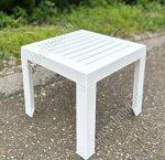 Белый Столик для шезлонга (40,5х40,5 h34,8см) (1) 