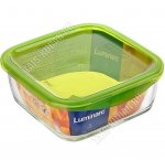 Контейнер д/хранен, прям 1,22л пласт.крыш. 2 защ (18х18 h6,5см) (6)