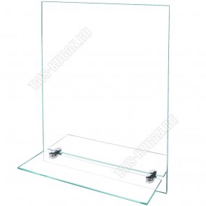 Зеркало настенное,с полкой стекло,прямоугольное (50х36см) крепления в комплекте,упаковка картон короб (7) 