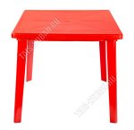 Красный Стол квадрат (80х80 h71см) (30) 