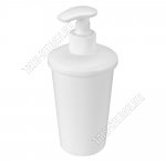 Дозатор для жидкого мыла 0,4л белый (8х8 h18см) 