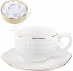 Чай-12пр 240мл (чашка-шар,блюдце фигурн) п/у (4)