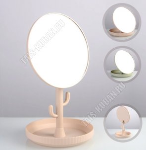 Зеркало настольное круглое (d16,5 h28см) (60) 
