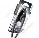 Crystal Нож консервный (цинк+нержавеющая сталь+пластик) L15см,черный/серый (12)