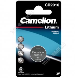 Бат. диск.CAMELION CR2016, BL-1шт.литиев (д/часов,кальк,авт.сигнал) (10) 