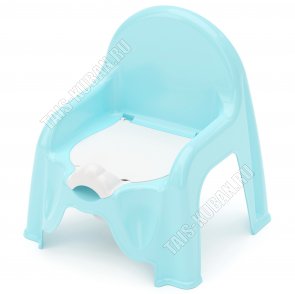 Горшок-кресло детское,  голубой (32х30 h34,5см) (6) 