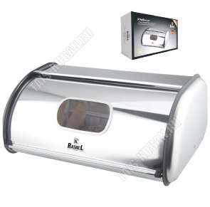 Хлебница с крышкой 44х28 h19см,нержавеющая сталь (4) 