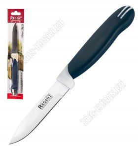 TALIS Нож д/овощей 8см,лезвие нержавеющая сталь,бакелитовая синяя ручка,блистер (24) 