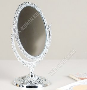 Зеркало настольное вращающееся овальное (8,5х12 h19,5см) 
