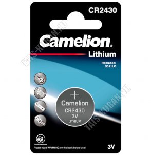 Бат. диск.CAMELION CR2430, BL-1шт.литиев (д/часов,кальк,авт.сигнал) (10) 