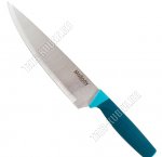 Нож Velutto поварской 20см,прорезиненная ручка,лезвие нержавеющая сталь,блистер (48)