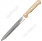 RETRO Нож разделочный 20см,лезвие нержавеющая сталь 3Сr13,деревянная ручка,блистер (12)
