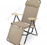 Кресло складное,с подножкой (82х59 h116см) цв.Песо 