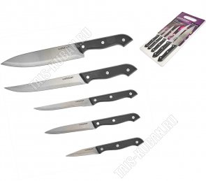 Набор ножей 5 предметов в блистере (12) 