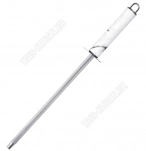 OTTIMO Мусат 20см,нержавеющая сталь 3Сr13 толщиной 1см,пластиковая ручка с покрытием soft-touch 
