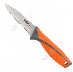 Нож Arcobaleno для овощей 9,5см, нержавеющая сталь, прорезиненная ручка, блистер (48) 