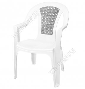 Бело-серый Кресло 