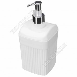 Дозатор для жидкого мыла 0,65л белый (9х9 h15см) 