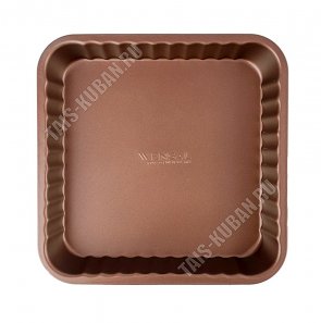 Piquant шоколад Форма д/пирога,квадратная (25х25 h4,5см) толщина стенки/дна 0,4мм, углеродистая сталь (12) 