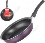 Violet Сковорода d24 h5,5см ,фиолетовый/черный,борт конус,бакелитовая ручка,толщина стенки и дна 1,8мм (4)