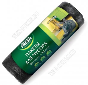 Мешки для мусора 30л 7мкм (50) 