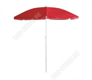 Зонт пляжный d165см, складн.штанга h190см с наклоном d19/22мм, 6спиц d0,4мм, полиэстер (20) 