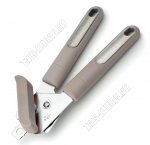 Нож для консерв+открывалка (нержавейка+пластик) L21см,бежевый (12) 