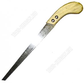 Ножовка садовая 300мм прямая с деревян.ручк (10) 