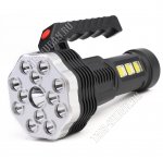 Фонарь 12LED+3СОВ 3Вт,дневной 6000К+тепл.3000К (16.8х10.2см) ,черный(20) 