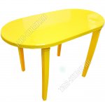 Желтый Стол овальный (140х8 h71см) (20) 