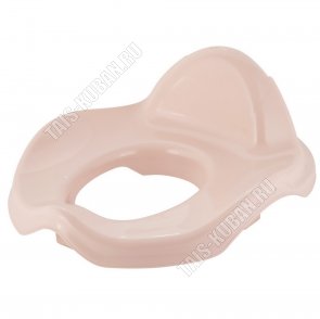 Сиденье-накладка для унитаза,розовый (39x33 спин.h14см) (6) 
