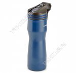 Термобутылка 0,5л,синий,пластиковая крышка с откидным носиком,ручка д/переноски,матовая полировка,подарочная упаковка (12)