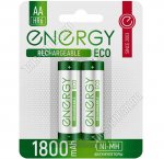 Аккумулятор Energy Eco Ni-Mh 1800мАч, 2шт АА(пальчиков.) (10)