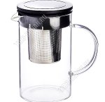 Чайник заварочный (стекло) 800мл,нержавеющий фильтр,пластиковая крышка,подарочная упаковка (12)