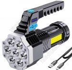 Фонарь 7LED+COB 3Вт, дневной 6000К+тепл.3000К (10х14см) черный (20) 