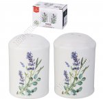 Лаванда Набор для специй 2пр (солонка+перечница) h6,5см
