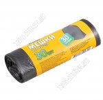 Мешки д/мусора, черный 30л 6мкм (в рул.30шт) (30)
