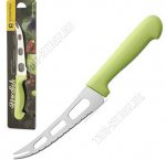 Нож для овощей L9см нержавеющая сталь +пластиковая подрово-розовая ручка блистер (12) 